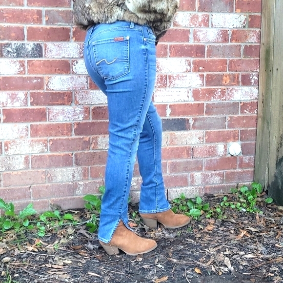 7 FAM The Ankle Split Hem Skinny Jeans - Picture 15 of 15